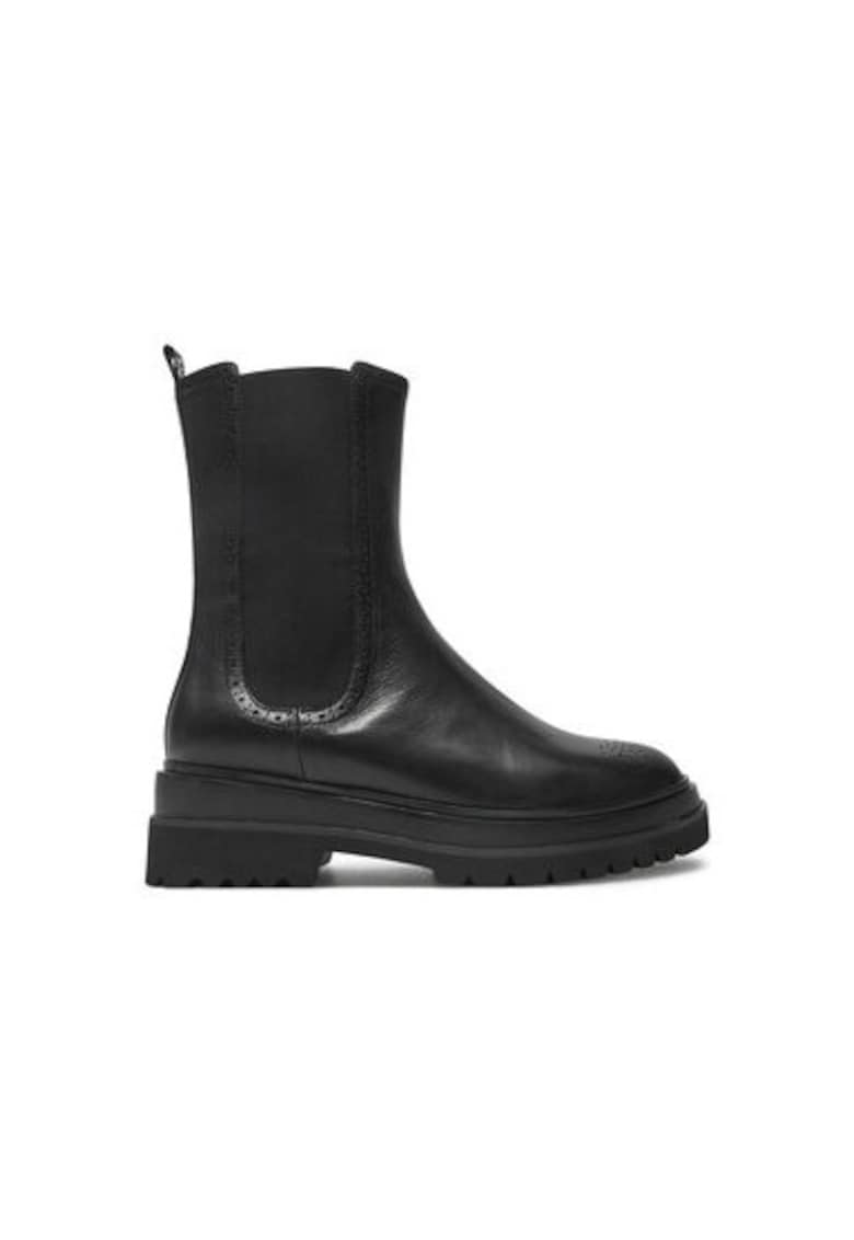 Botine dama E4 RID 11 02 01 - Piele naturala - 41 EU - Negru