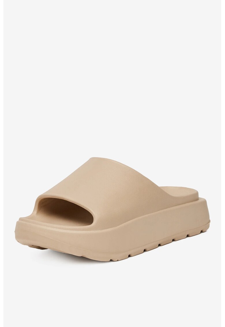 Papuci dama Sintetic - Bej -