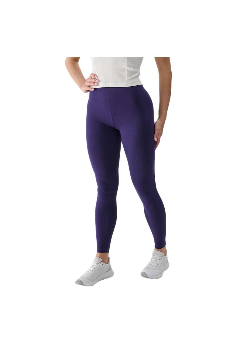 Colanti de dama talie inalta - mov - bumbac-elastan -