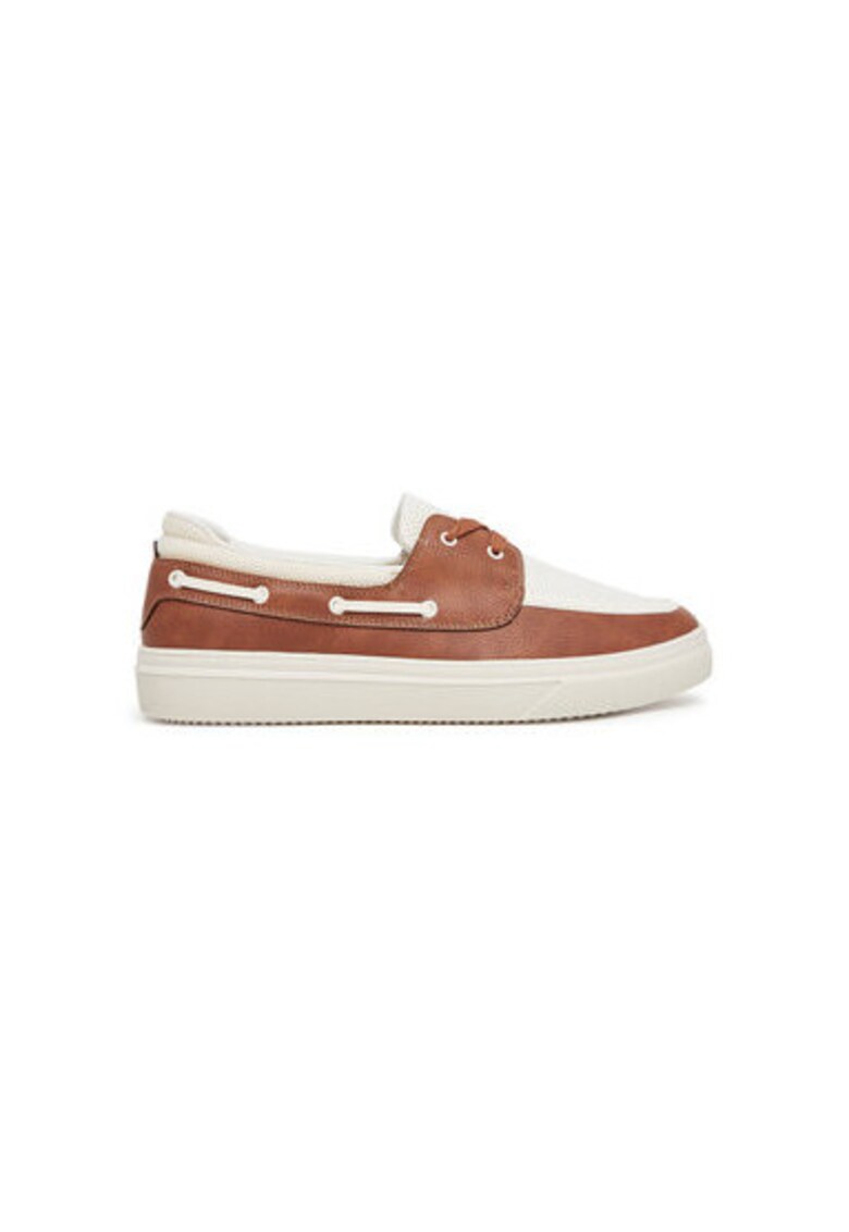 Pantofi barbati 13963617 - Piele ecologica - Maro