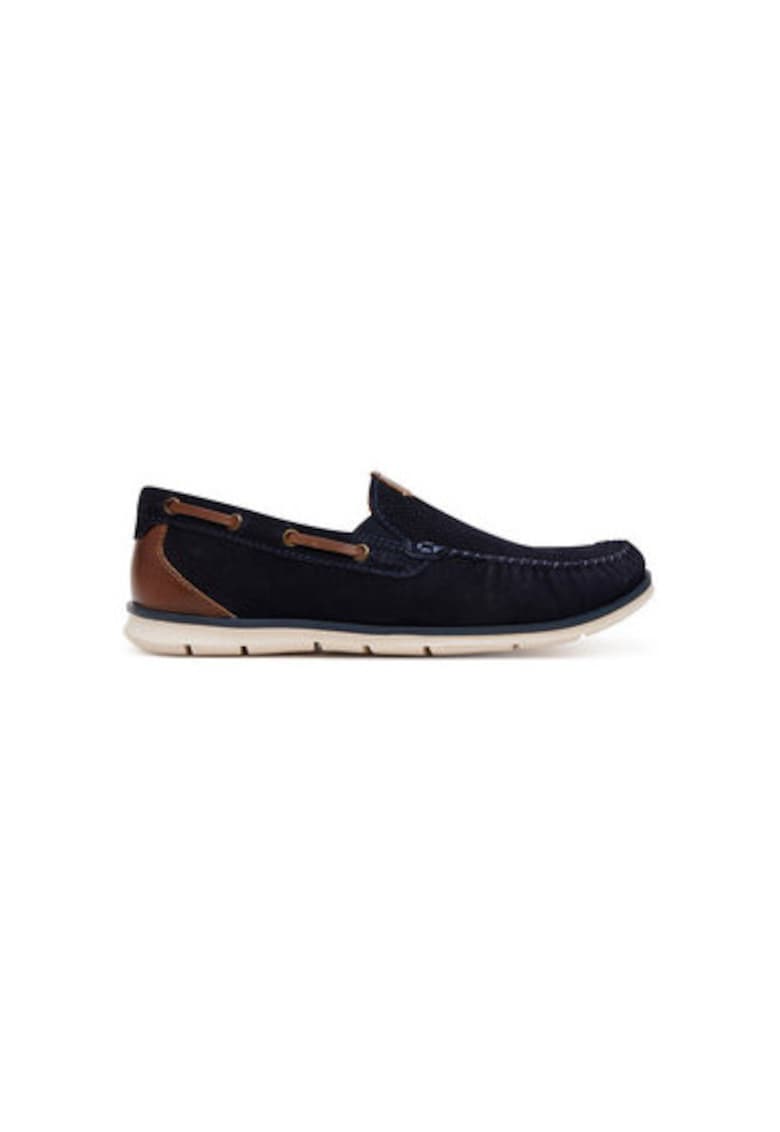 Pantofi barbati 321-ARU61-1400 - Piele naturala - Bleumarin