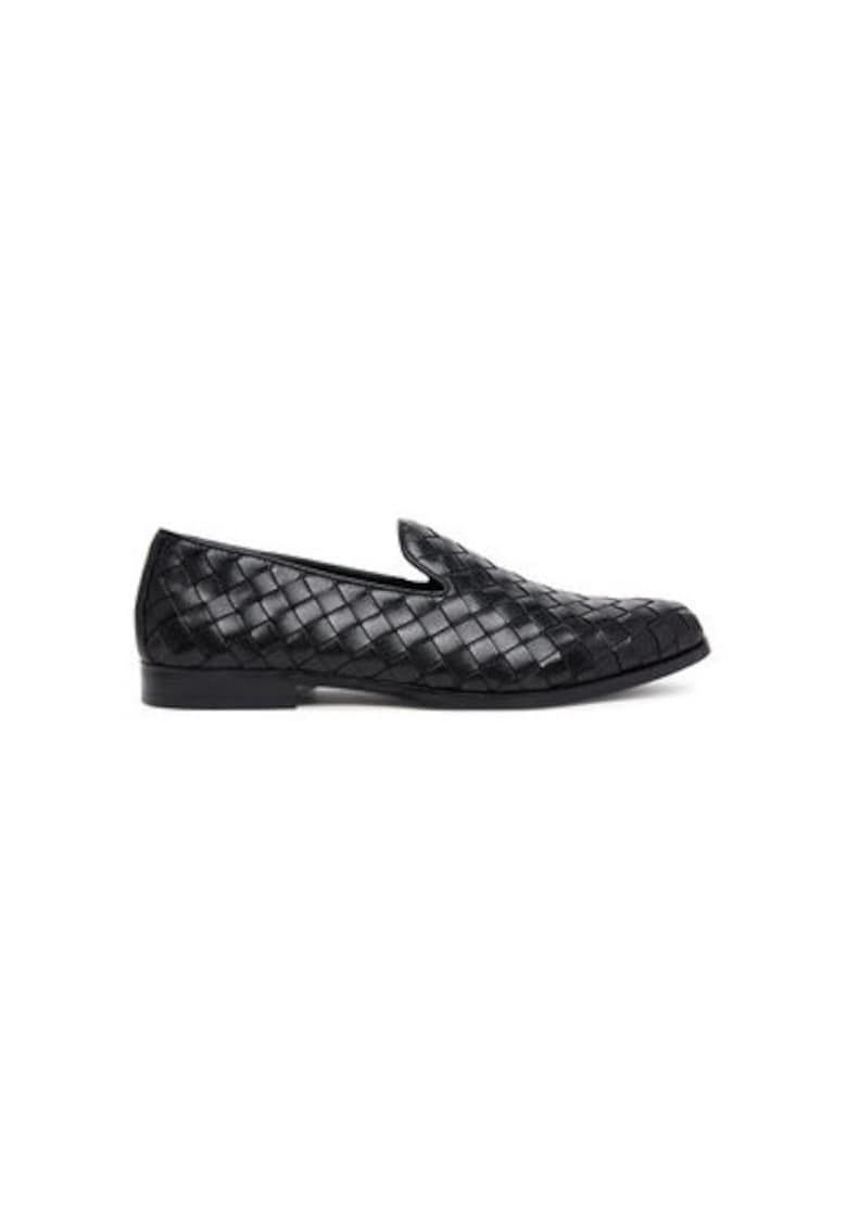 Pantofi barbati 13963667 - Piele naturala - Negru