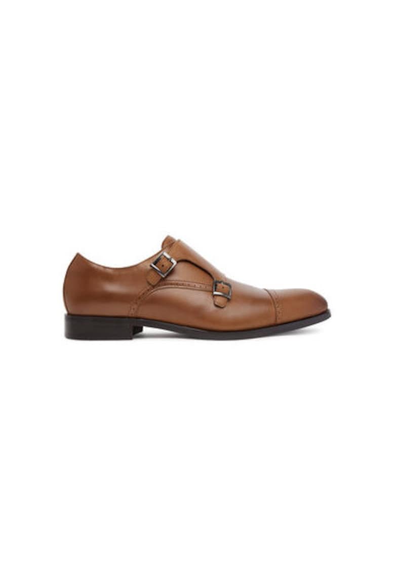 Pantofi barbati 13963683 - Piele naturala - Maro
