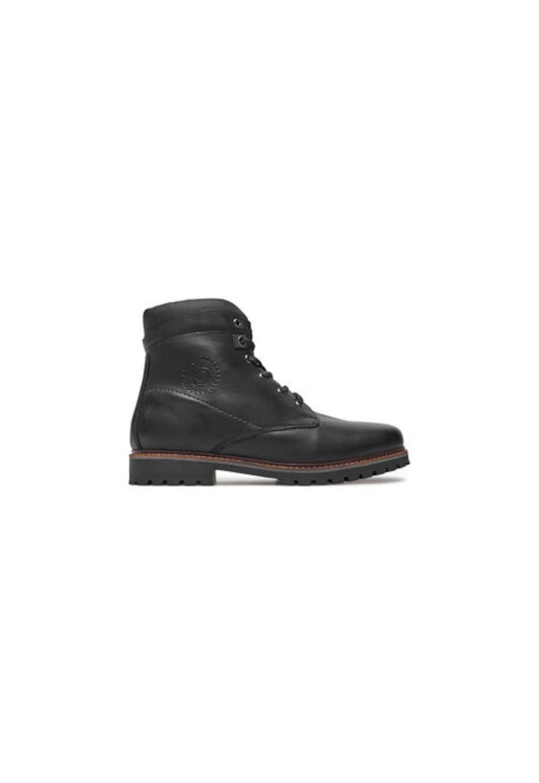 Bocanci de drumetie barbati 321AOQ521200 - Piele naturala - Negru