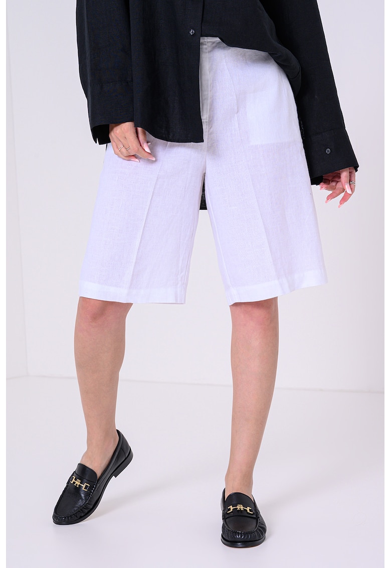 Pantaloni de in si lyocell cu buzunare Pantaloni de in si lyocell cu buzunare