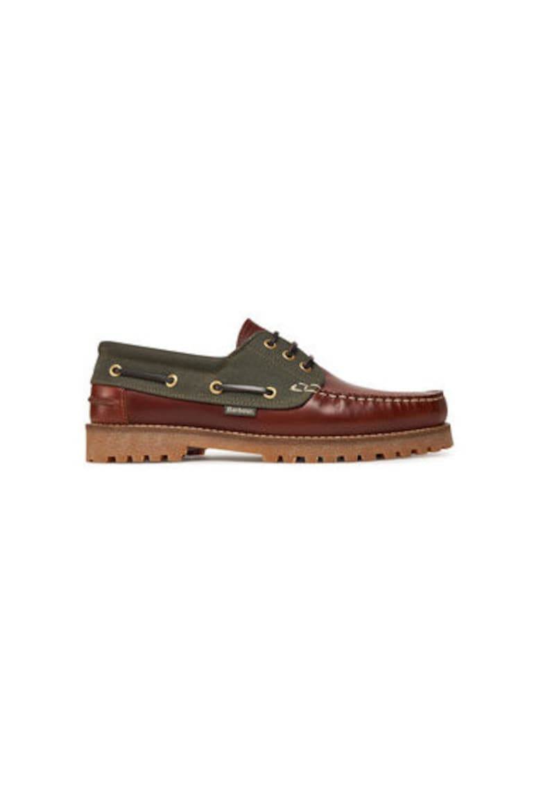 Mocasini barbati MFO0795BR71 - Piele naturala - Verde/Maro
