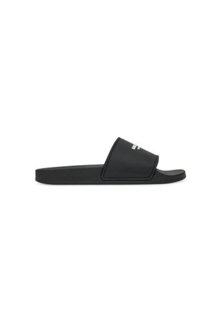 Slapi barbati KL70008A - Sintetic - 46 EU - Negru