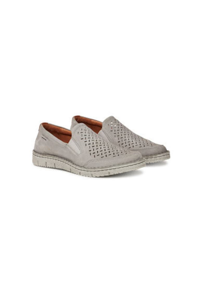 Pantofi barbati 47727 - Piele naturala - Gri