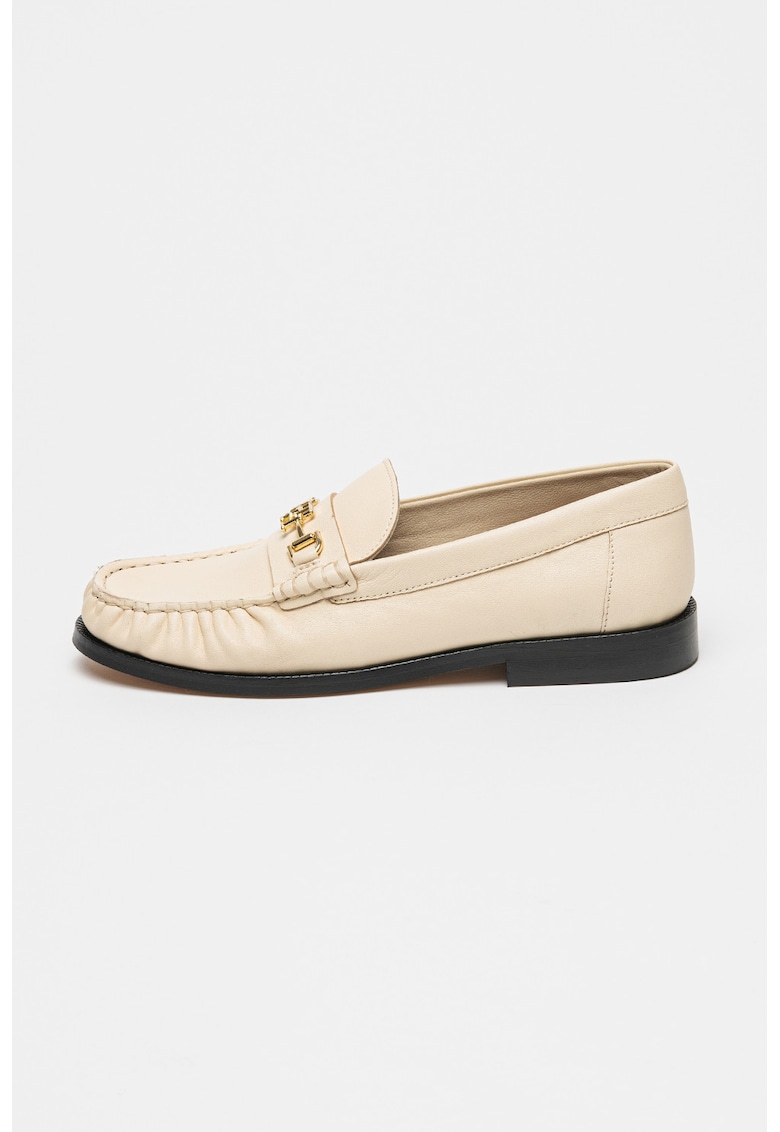 Pantofi loafer de piele - Bej deschis