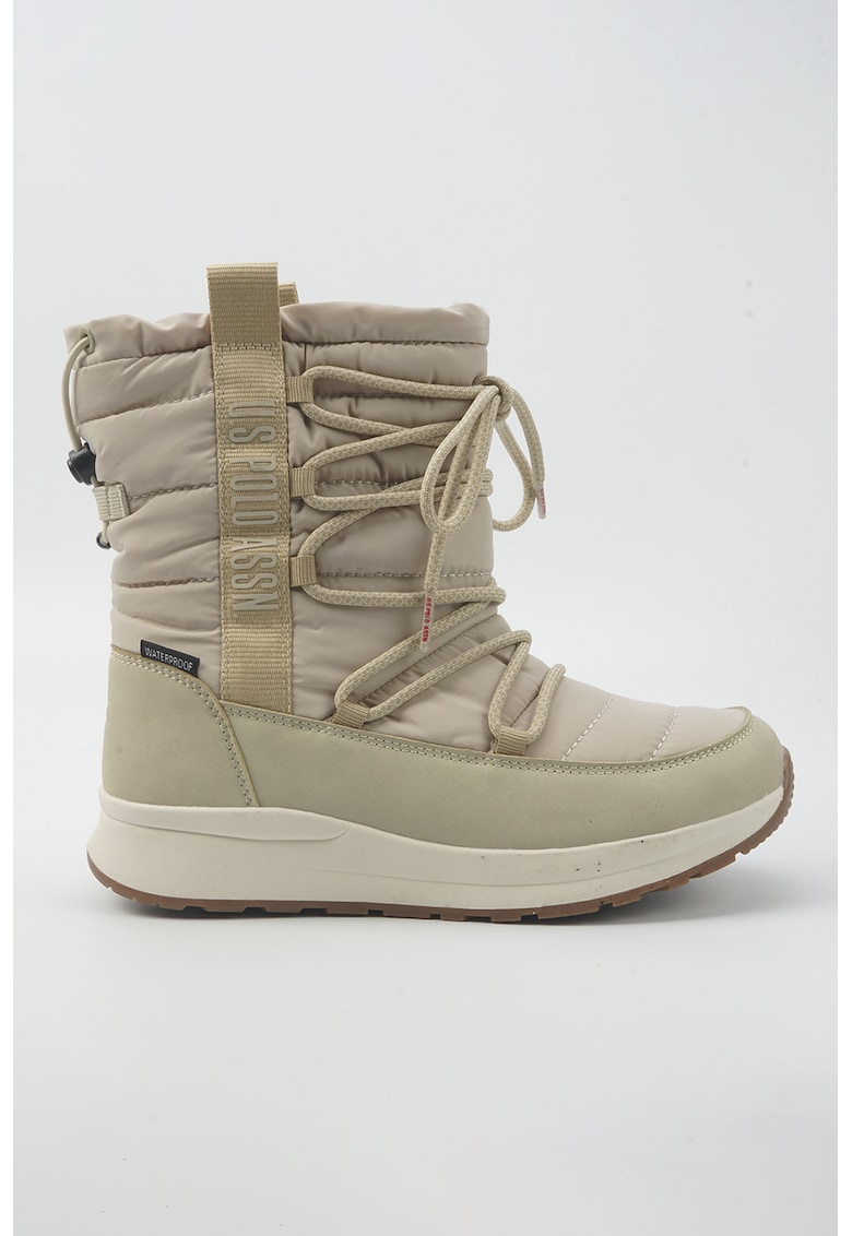 Ghete din material textil cu sireturi