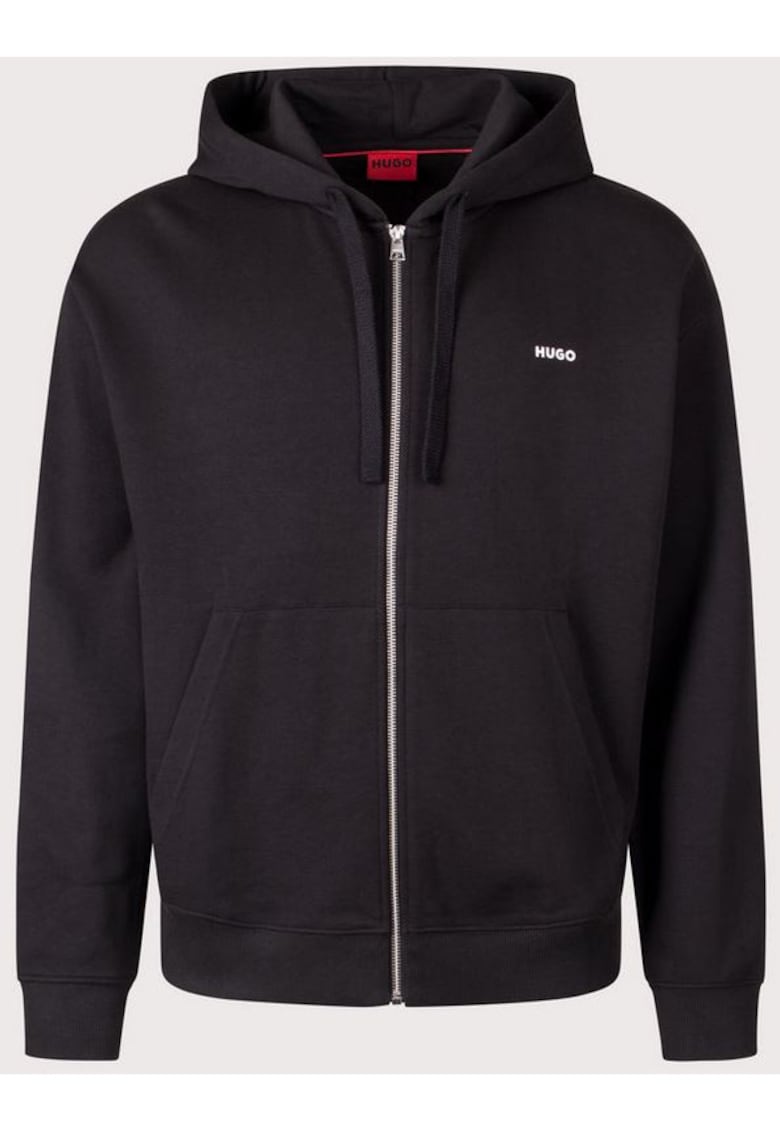 Jacheta dapozip – negru – bumbac – HUGO Jacheta dapozip – negru – bumbac – HUGO