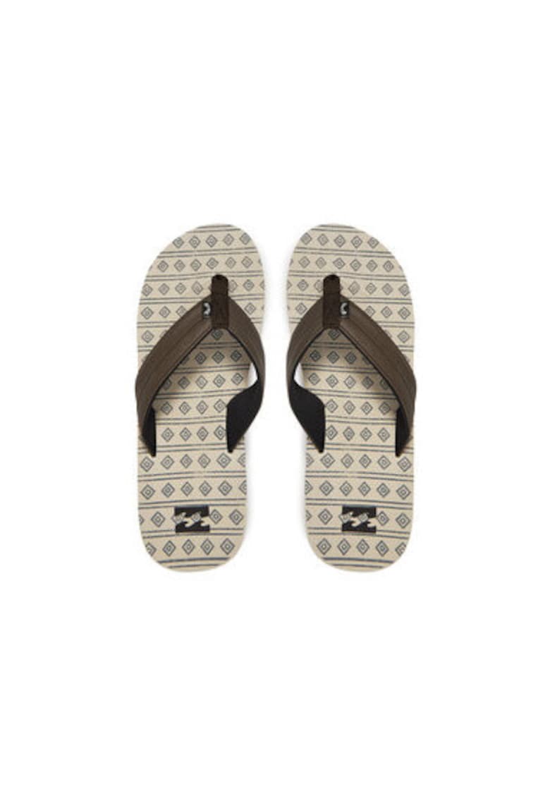 Papuci flip-flop barbati EBYL100030 - Piele ecologica - Maro