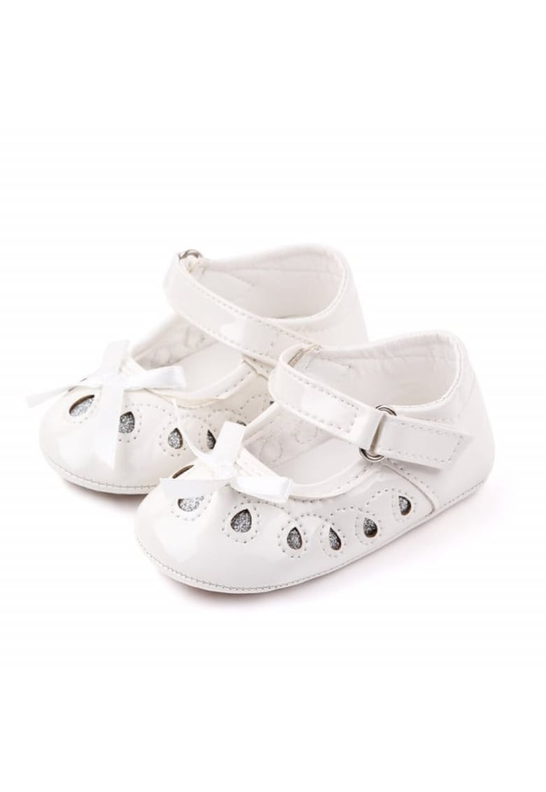 Pantofi Model AL 15589 din lac - Piele ecologica - Alb