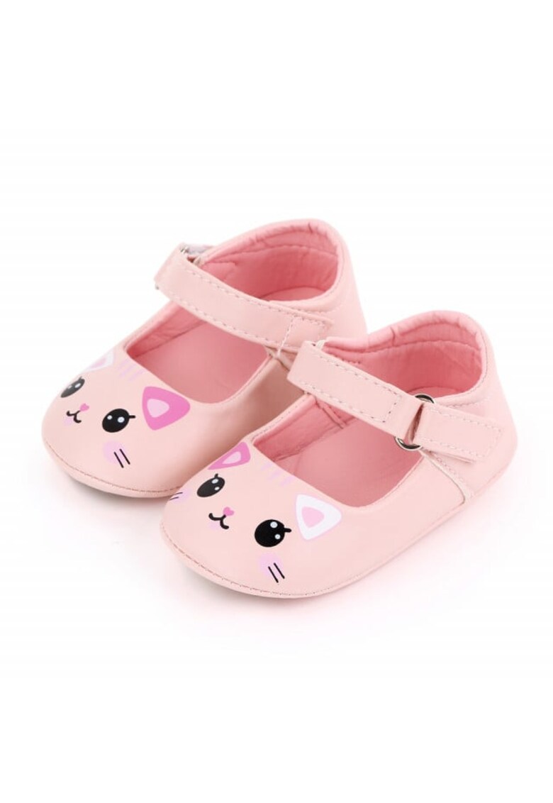 Pantofi Model AL 15626 pisicuta - Piele ecologica - Roz
