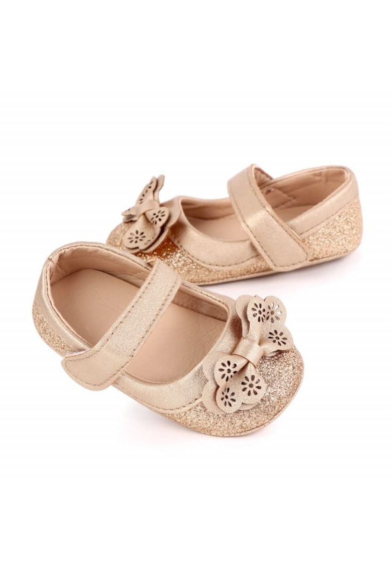 Pantofi Model AL 62799 cu sclipici - Piele ecologica - Auriu - Auriu