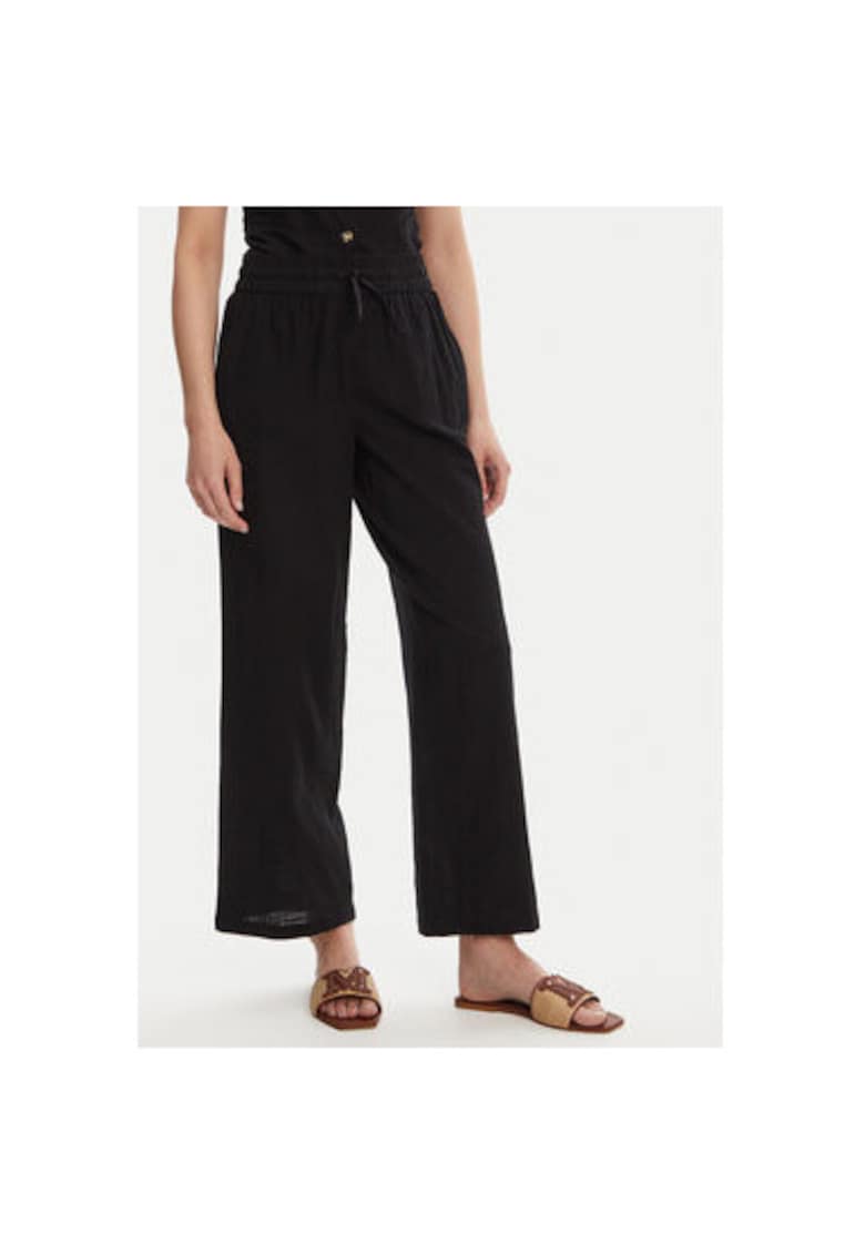 Pantaloni dama 10333796 - Bumbac organic/In - Negru