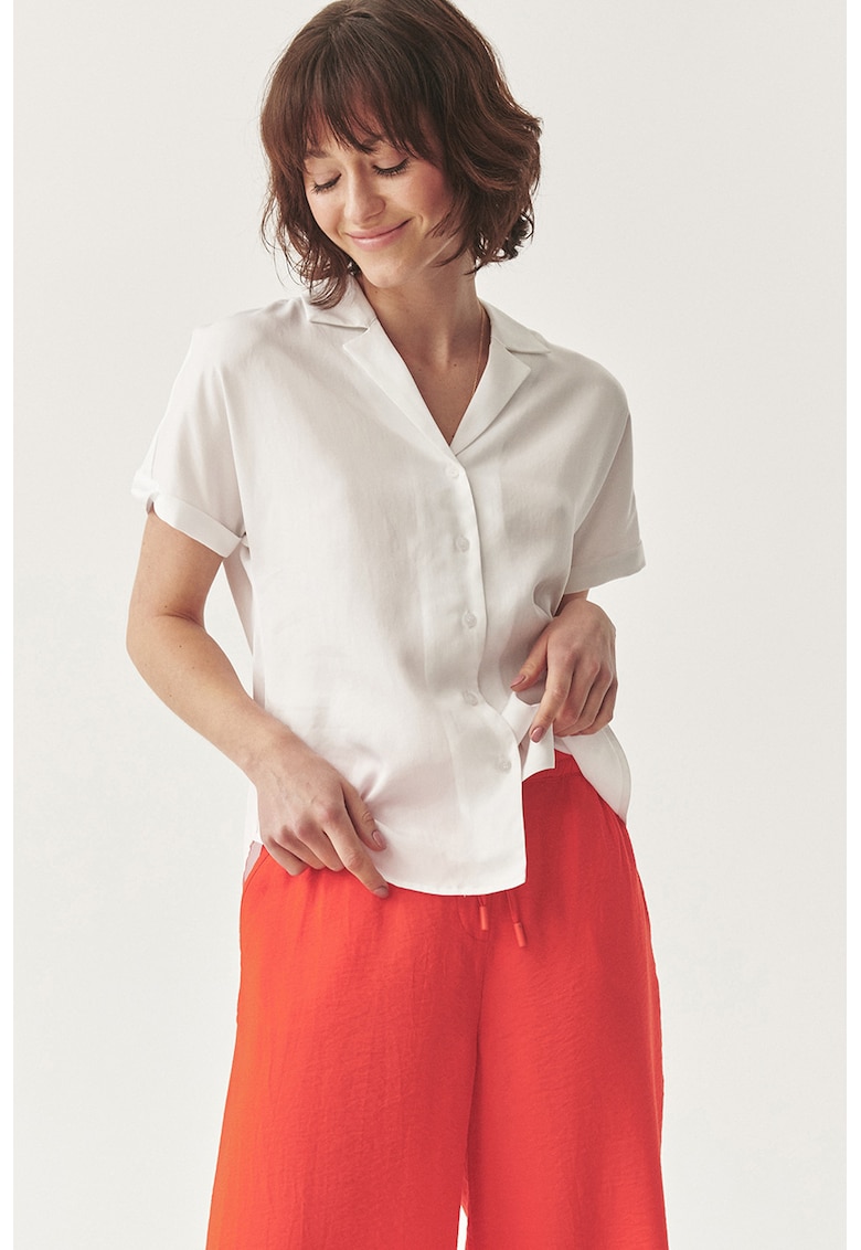 Camasa din lyocell cu maneci scurte