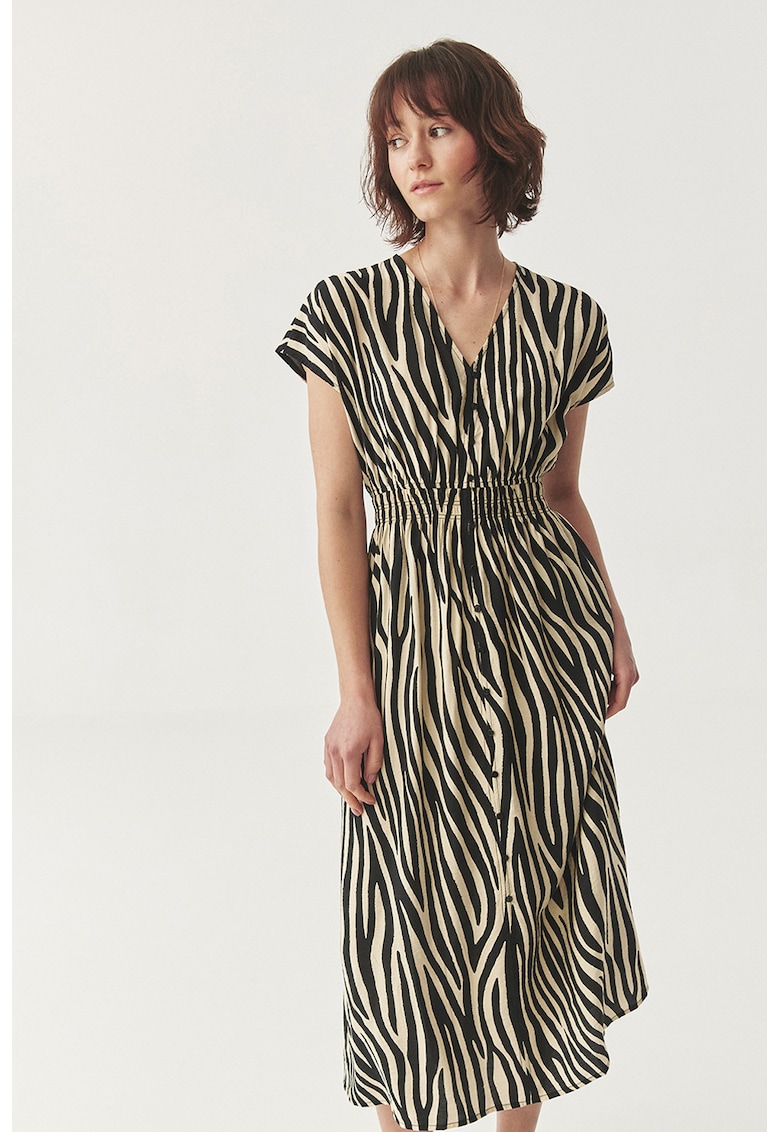 Rochie midi cu animal print Rochie midi cu animal print