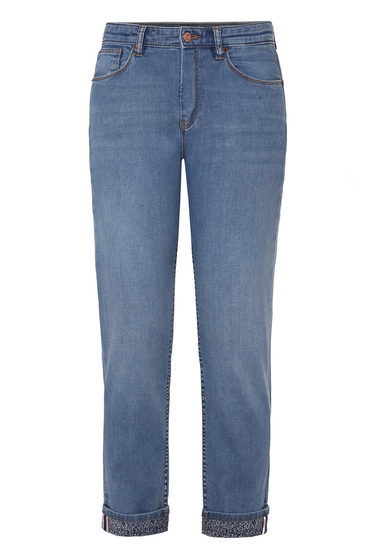 Blugi slim-fit cu talie medie - Albastru prafuit