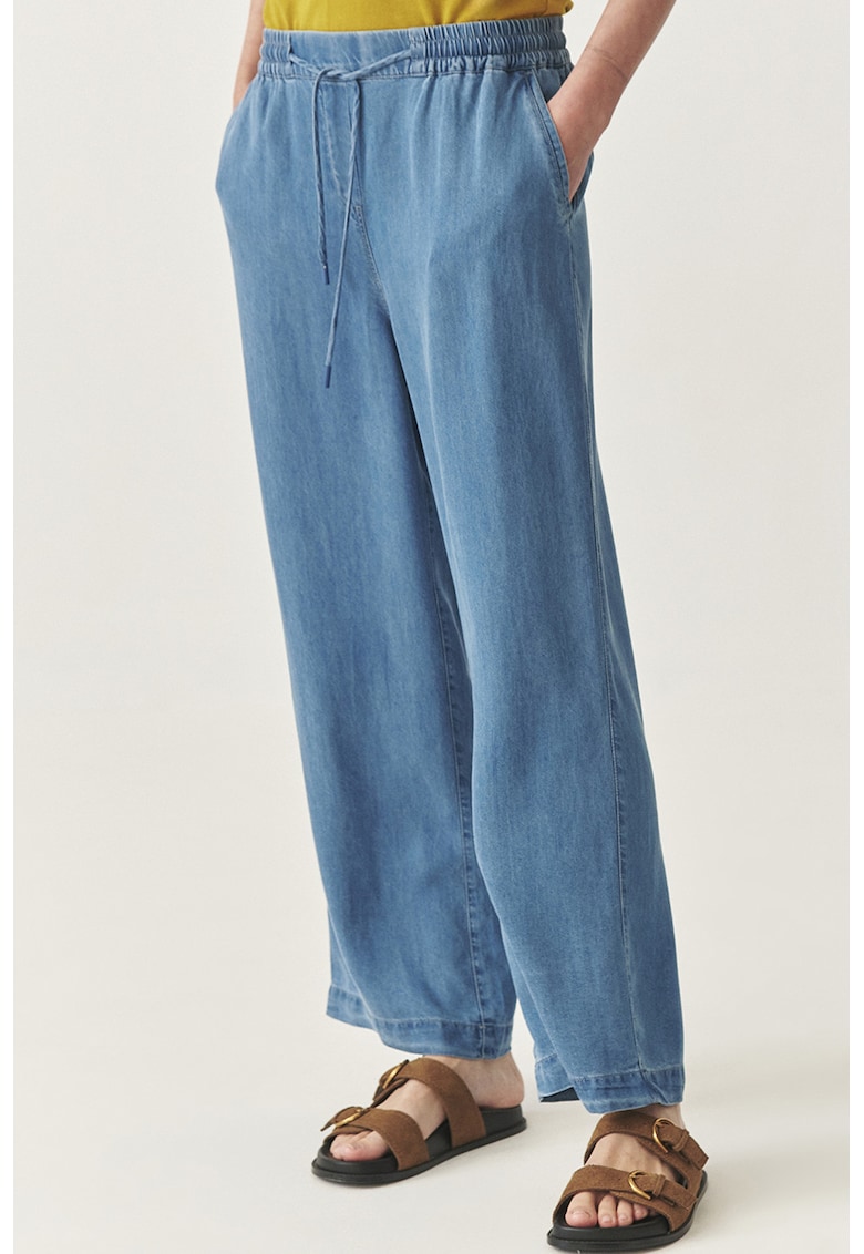 Pantaloni din lyocell cu croiala ampla