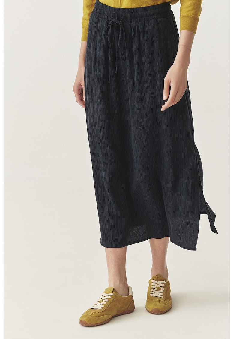 Fusta midi din amestec de lyocell