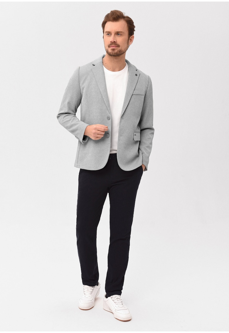 Sacou pentru barbati JB-Bond - Regular Fit - Casual - Gri melange