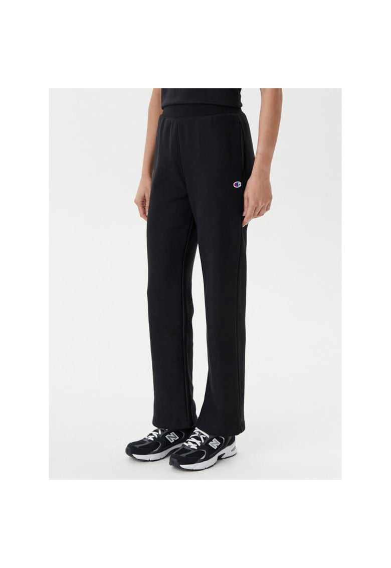 Pantaloni de trening dama 117983 - Bumbac/Poliester - Negru - Negru