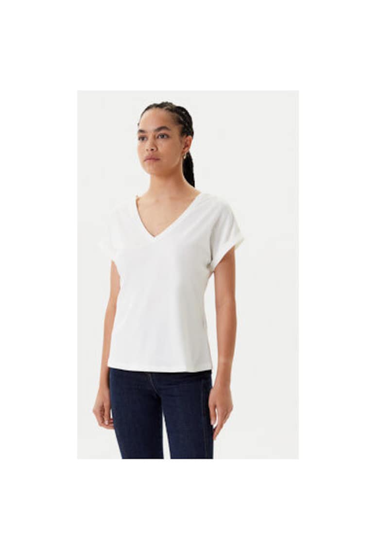 Bluza dama  251-DORINA - Bumbac/Poliester - Alb