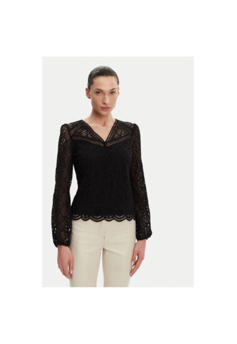 Bluza dama 241-TOULI - Bumbac/Poliamida - Negru