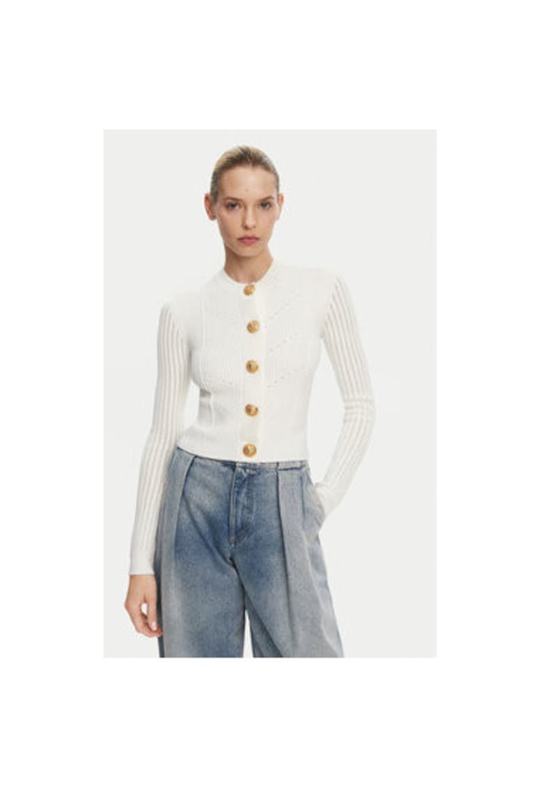 Bluza dama DF1KL190KF24 - Viscoza/Poliester - Alb - Alb