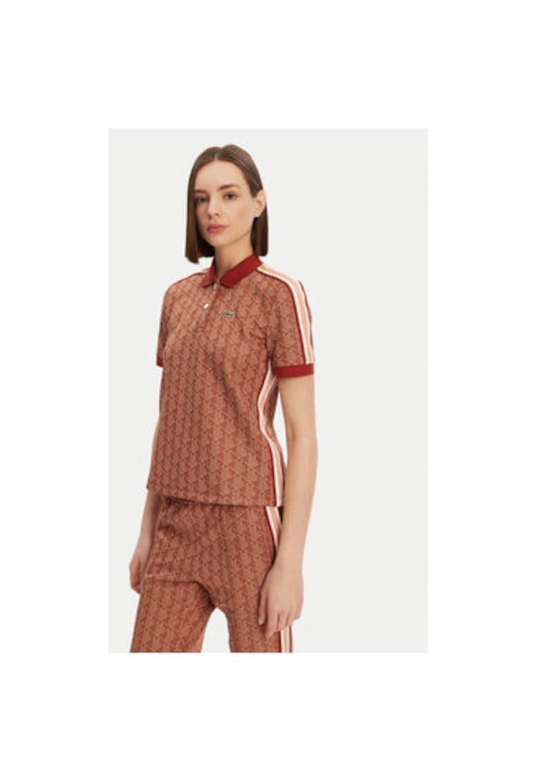 Tricou Polo dama  DF3364 - Poliester/Bumbac - Maro Tricou Polo dama  DF3364 - Poliester/Bumbac - Maro