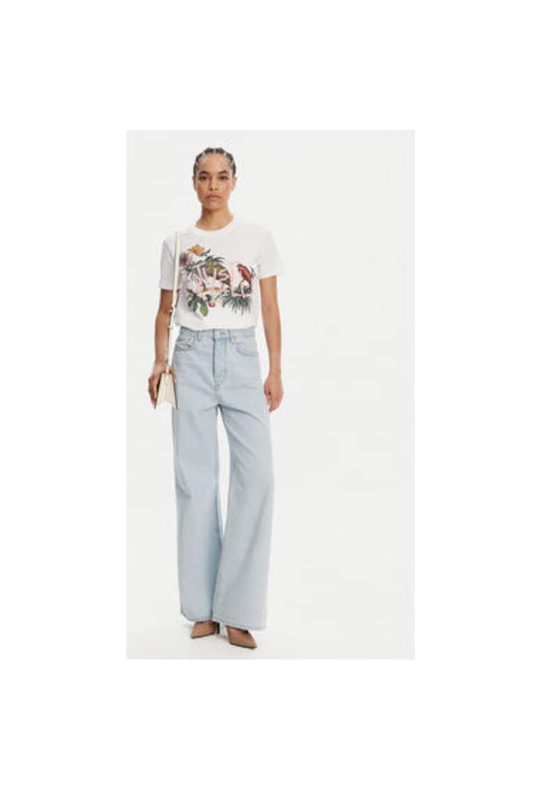 Tricou dama  78PAHA01 CJ700 - Bumbac - Alb