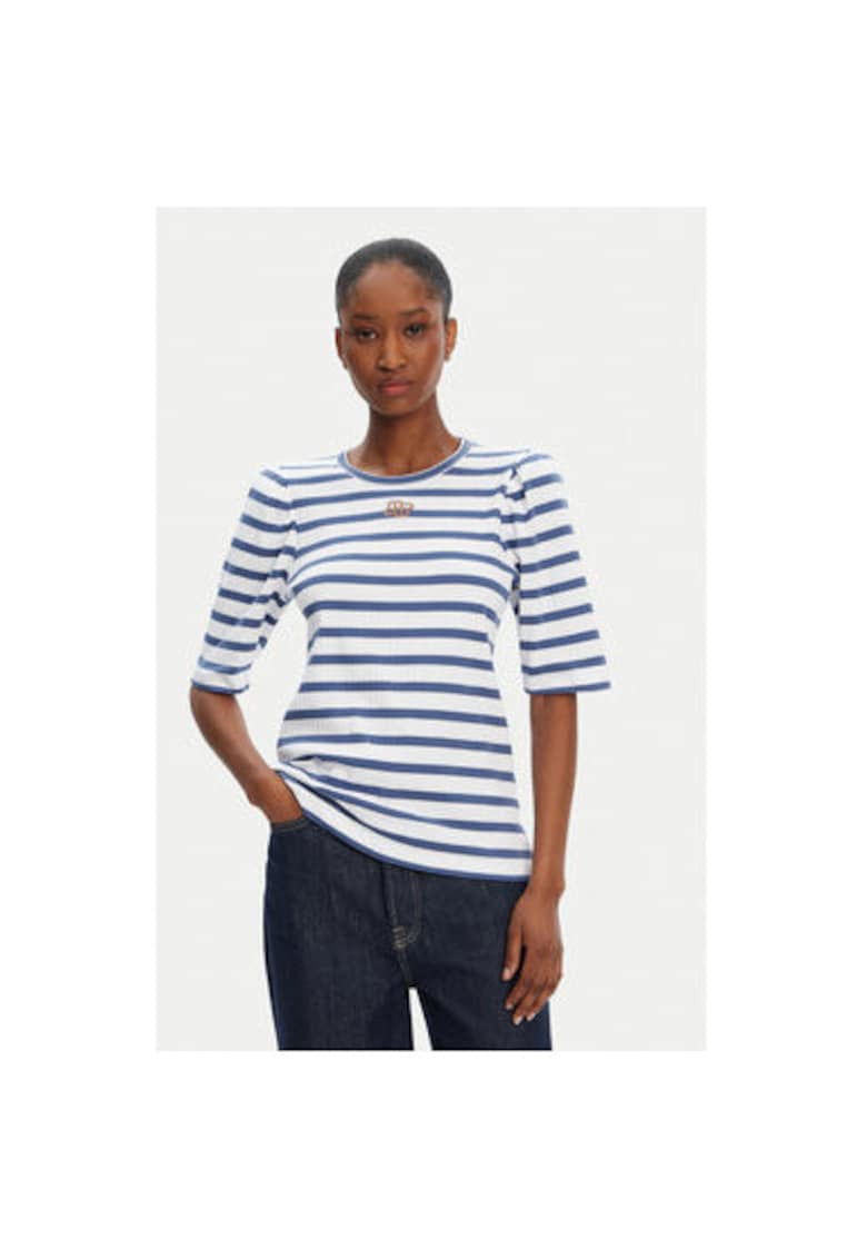 Tricou dama 252110025264 - Bumbac organic - Albastru