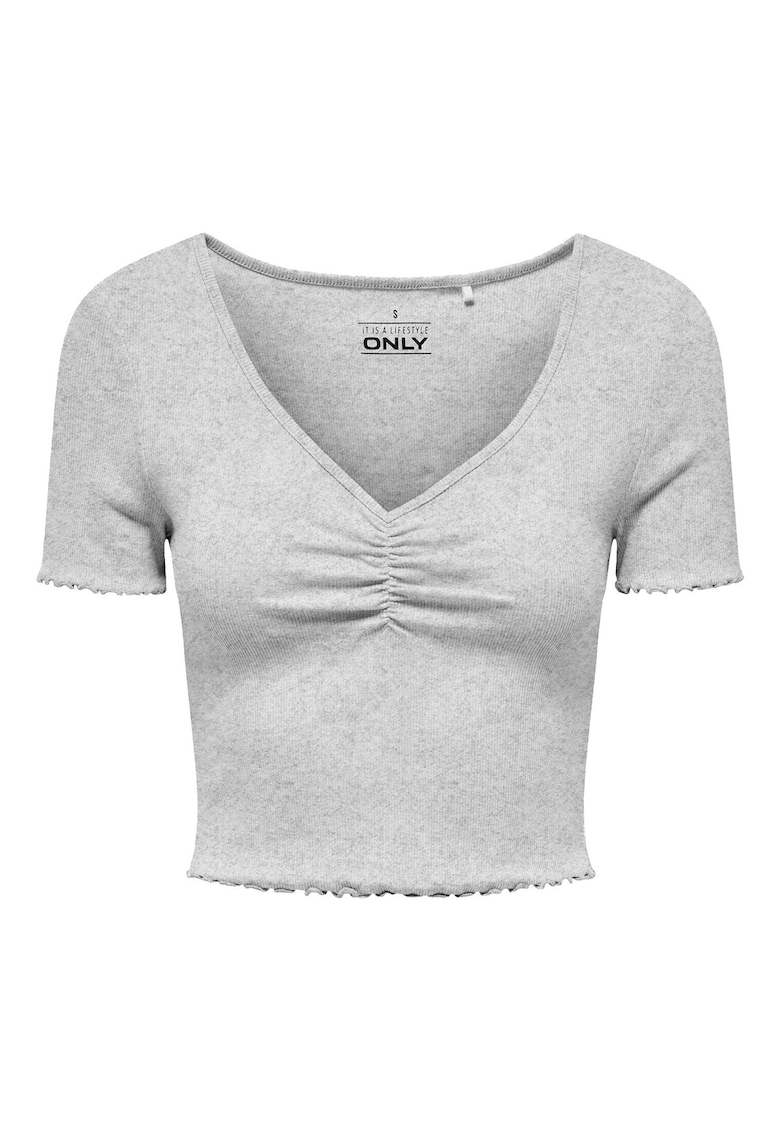 Tricou dama 15311919 - Bumbac organic - Gri - Gri