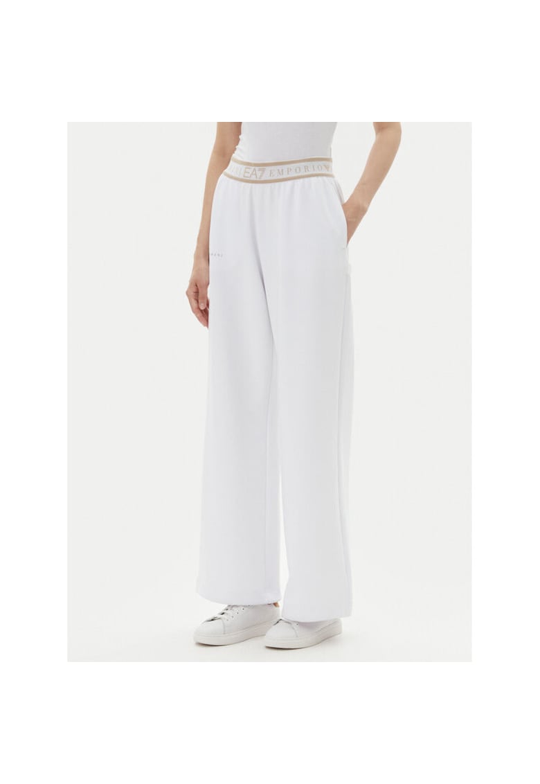 Pantaloni de trening dama Emporio Armani - 7W000281 AF12501 - Poliester/Bumbac - Bej - Bej