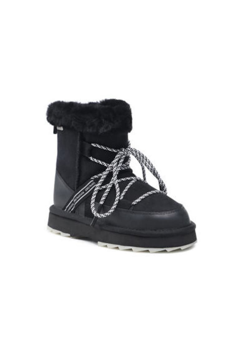 Ghete dama  208550871 - Piele naturala - 42 EU - Negru