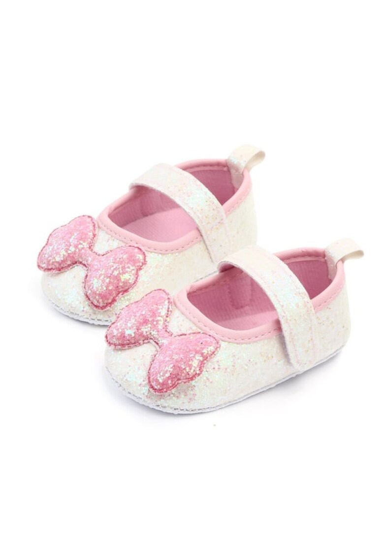 Pantofi Model AL 14124 sclipitori - Piele ecologica - Fete - Multicolor - Alb