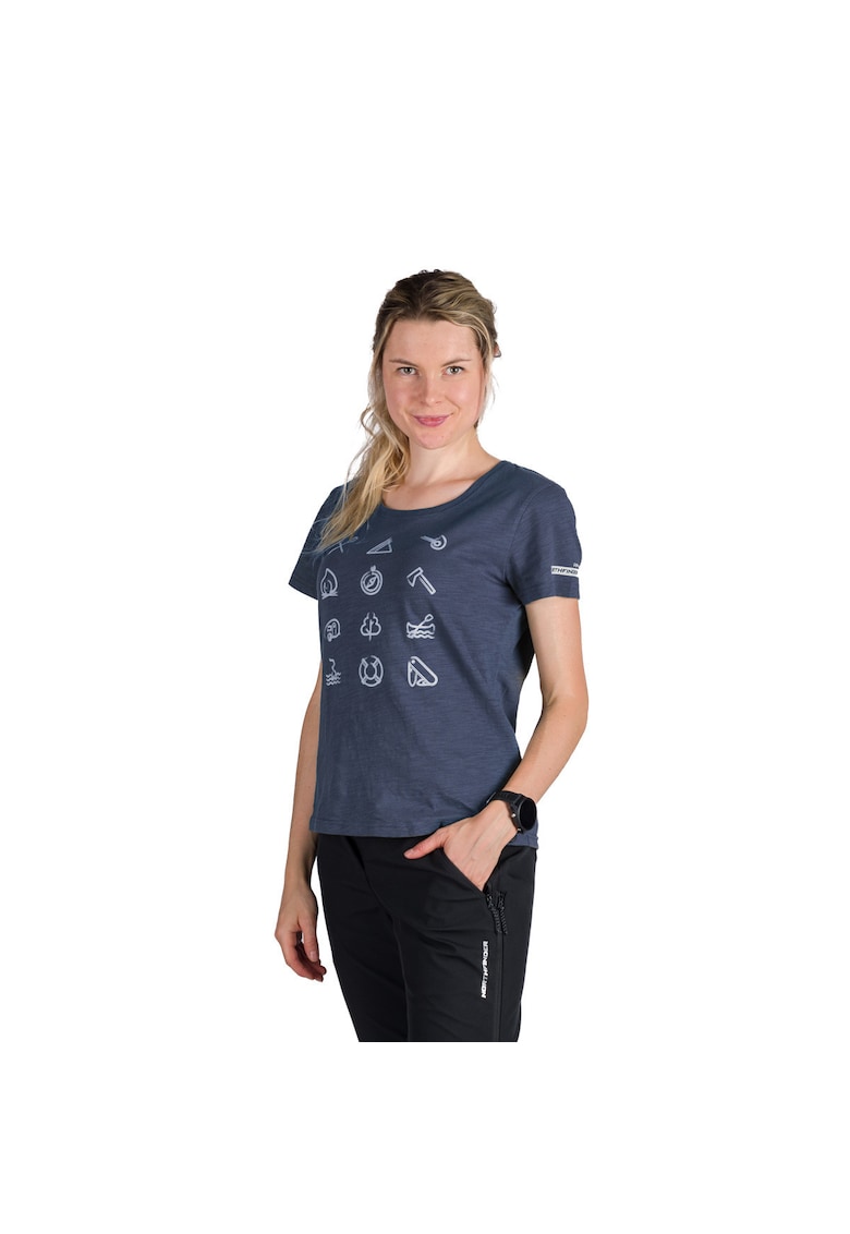 Tricou tehnic outdoor bumbac organic femei Candice bluenights