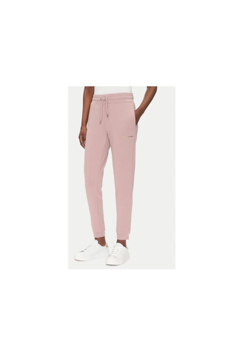 Pantaloni de trening dama Emporio Armani - 8NTP66 TJ9RZ - Poliester/Viscoza - Roz