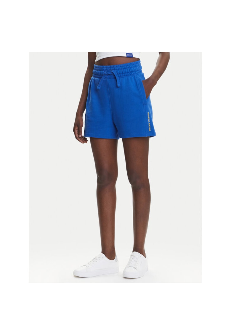 Pantaloni scurti sport dama RL800008 - Bumbac/Poliester - Albastru - Albastru