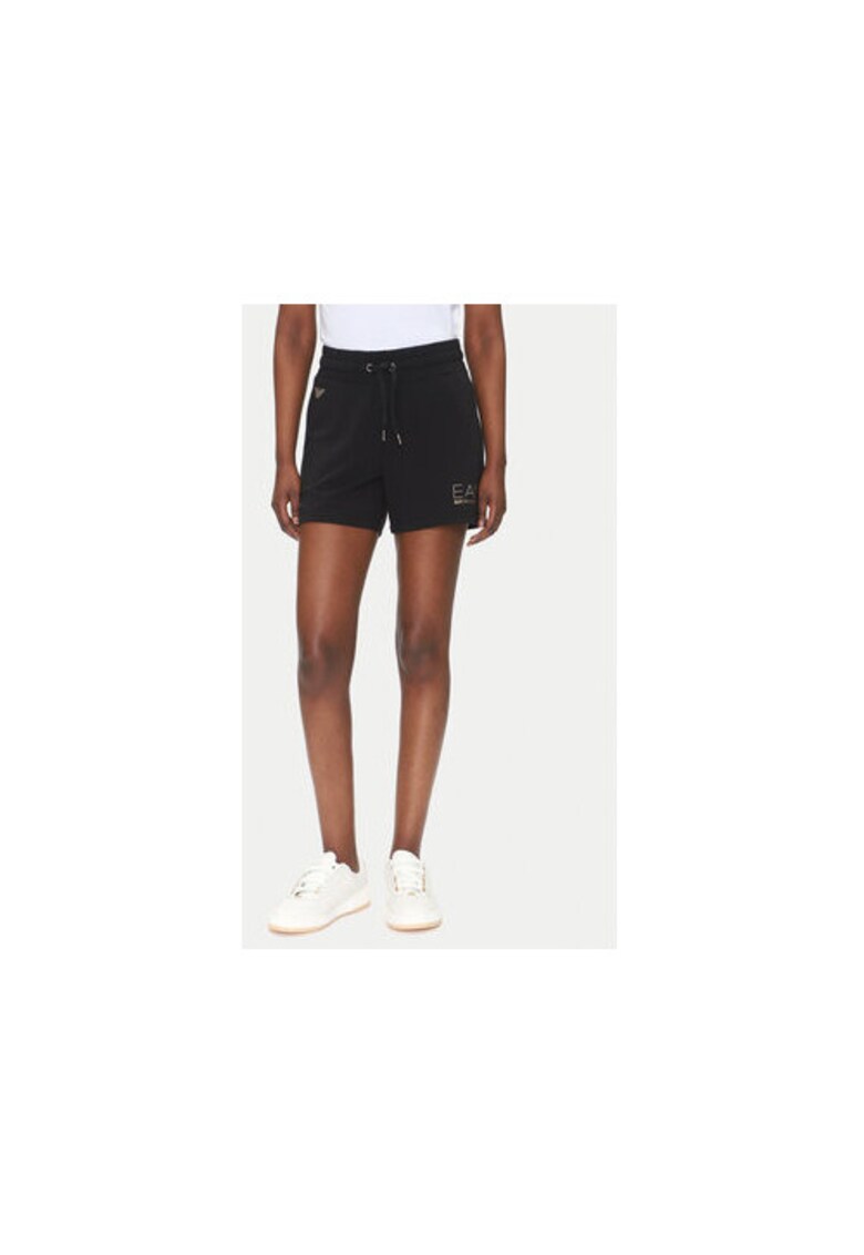 Pantaloni scurti sport dama Emporio Armani - 7W000269 AF12482 - Poliester/Viscoza - XL INTL - Negru