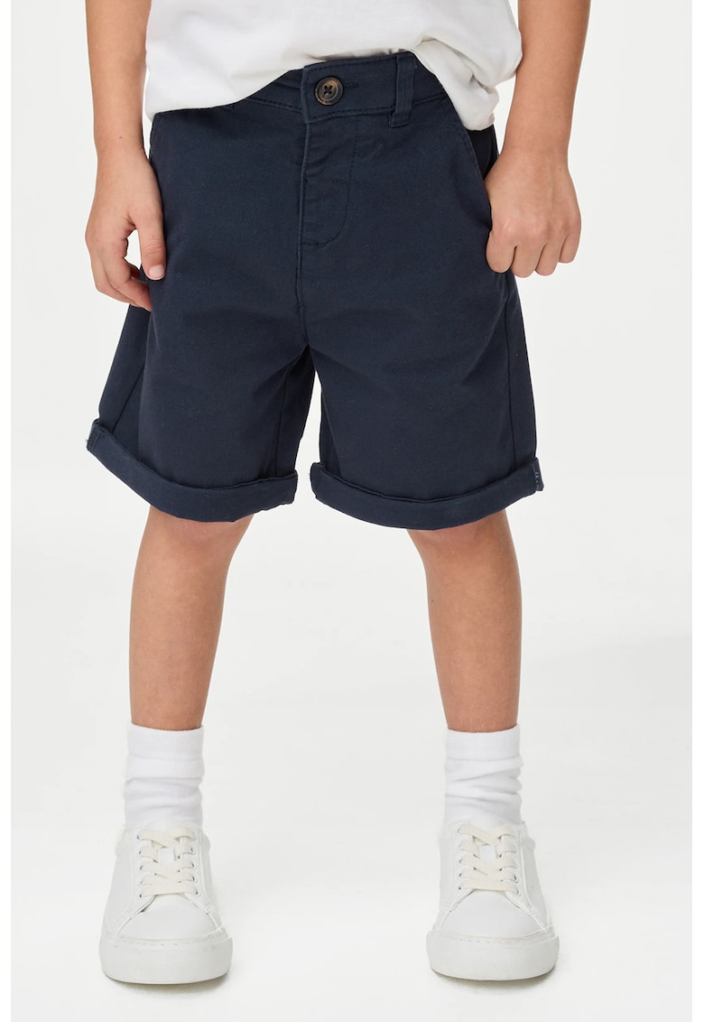 Pantaloni scurti cu croiala ampla - Bleumarin