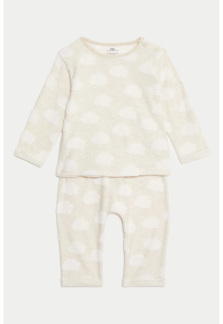 Pijama cu pantaloni lungi din amestec de bumbac