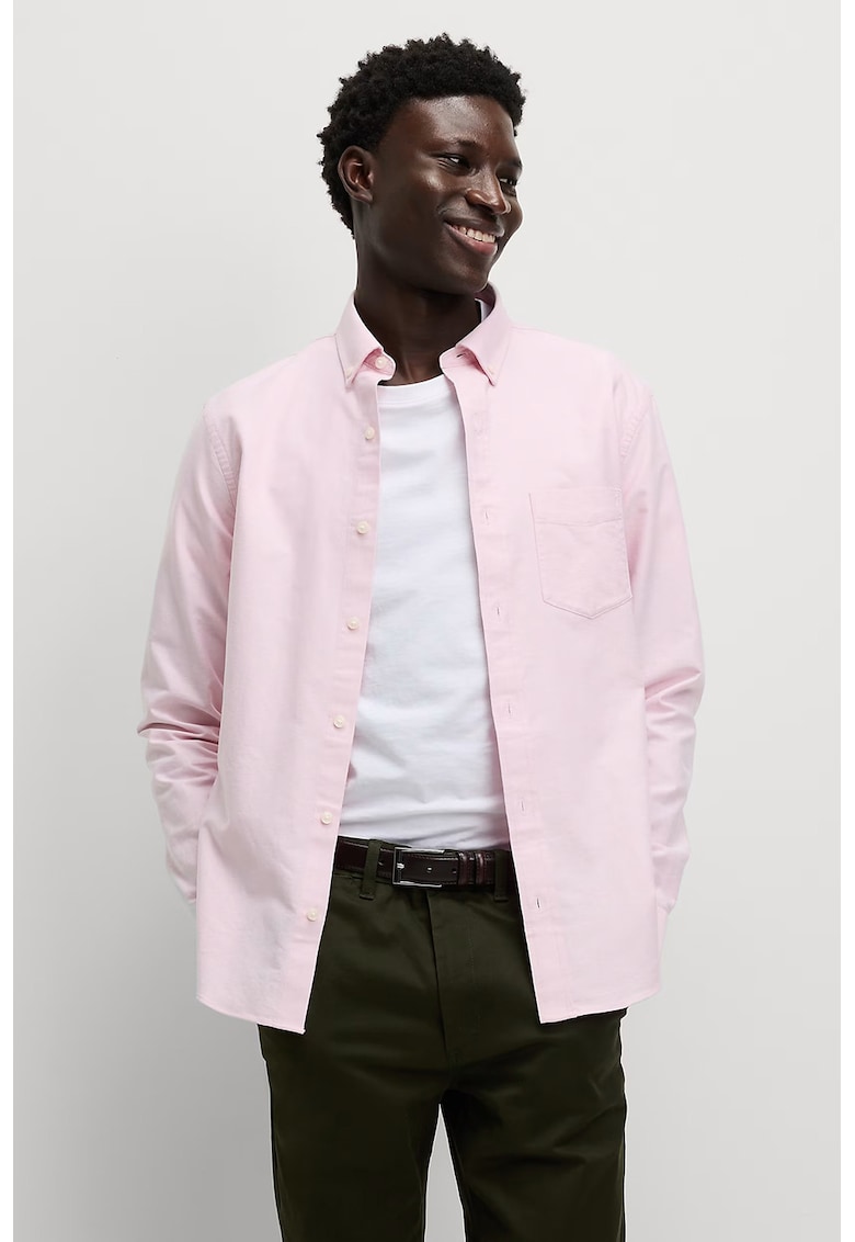 Marks Spencer Camasa slim fit cu guler fixat cu nasturi - Roz