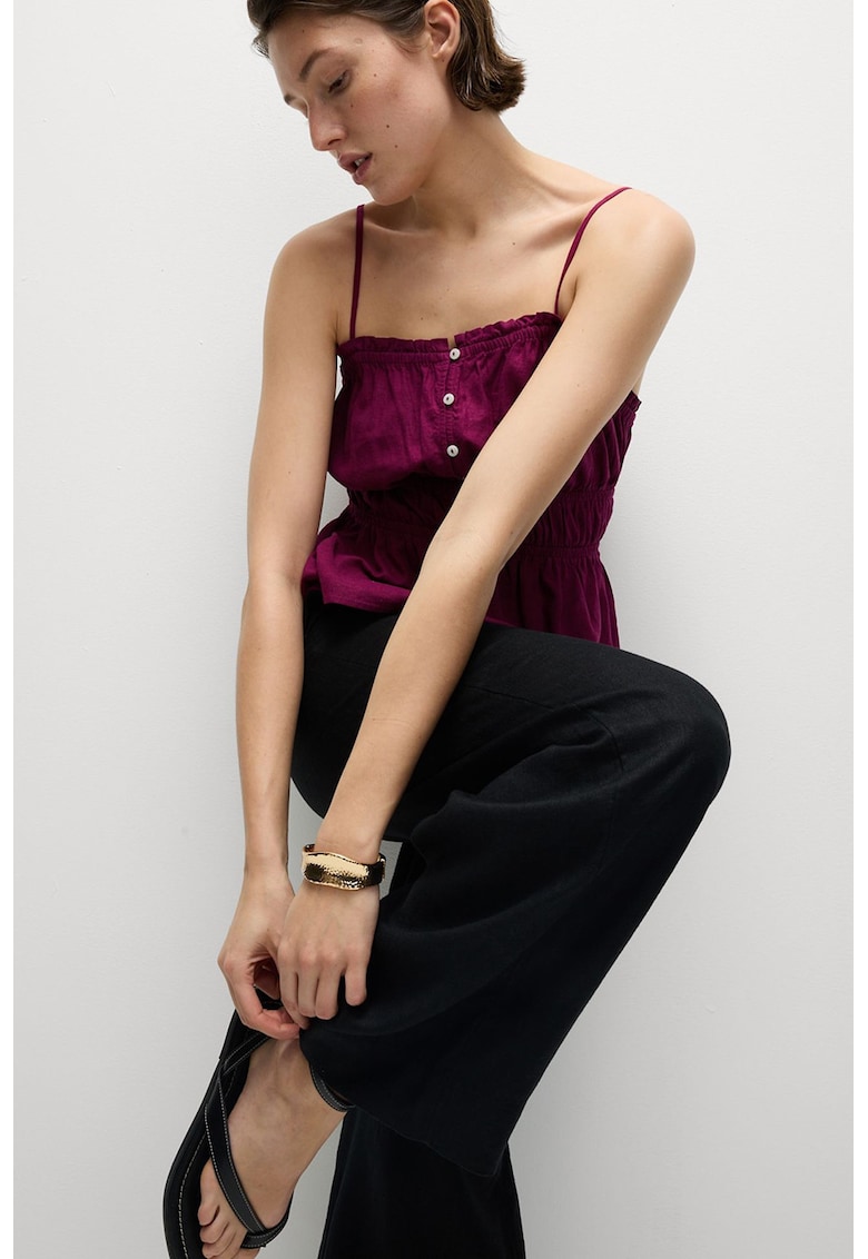 Marks Spencer Top uni cu bretele subtiri - Violet tyrian