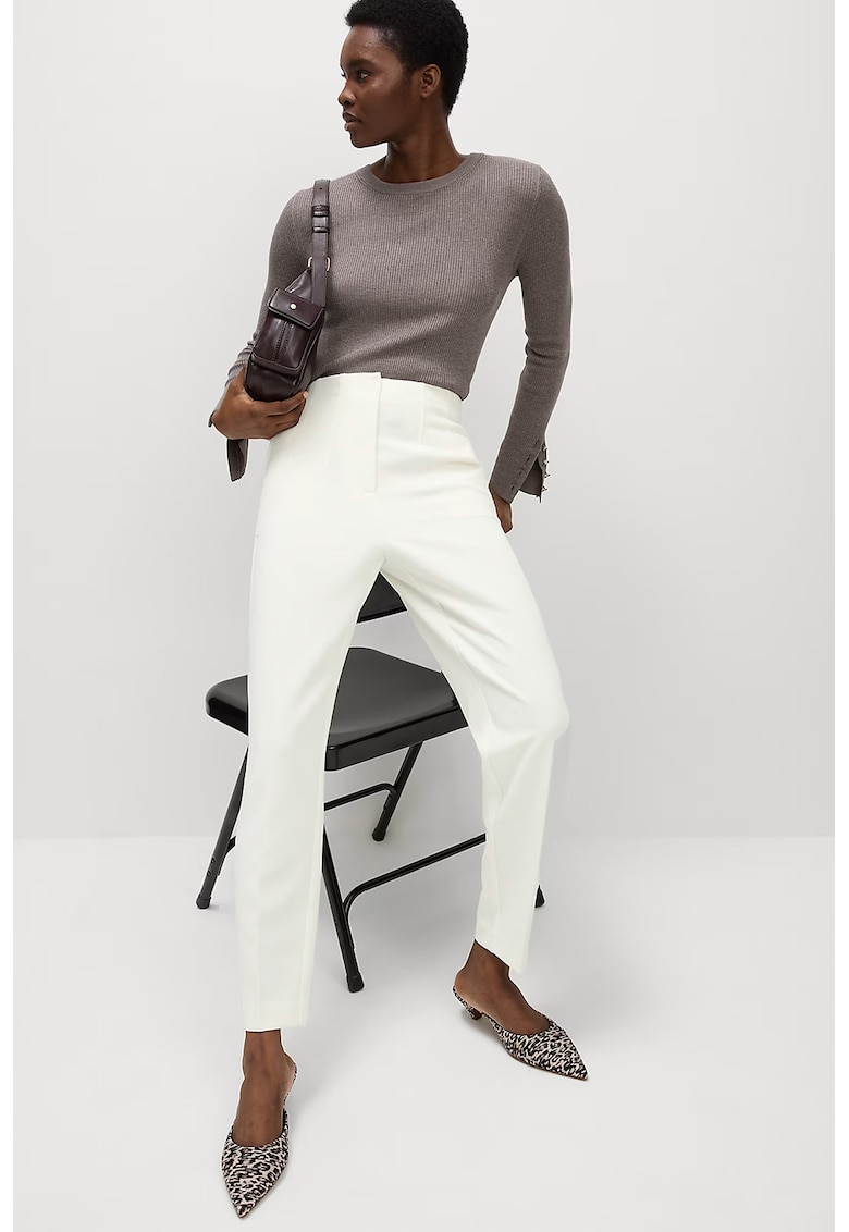 Pantaloni conici cu pliuri