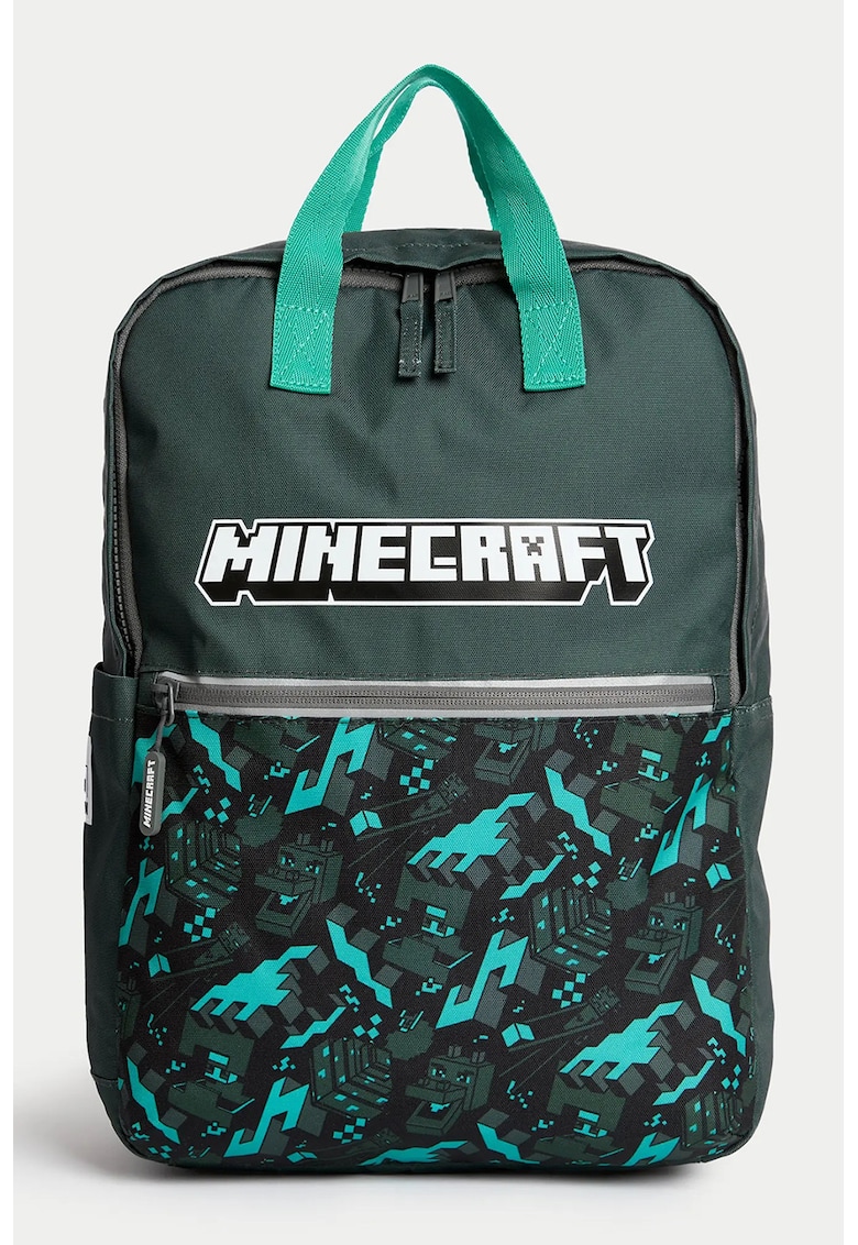 Marks Spencer Rucsac cu manere si imprimeu desene animate - Verde aquamarin/Verde aquamarin