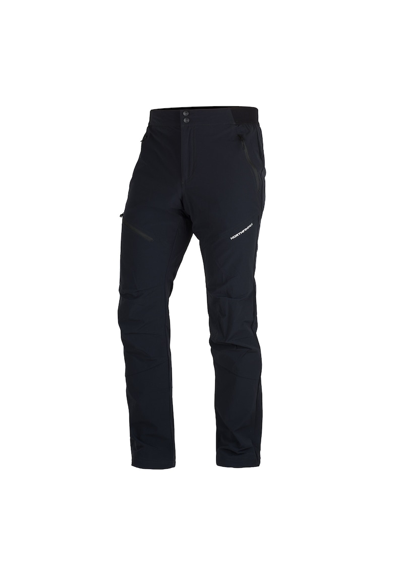 Pantaloni stretch si usori de trekking pentru barbati Fiorenzo manual - Negru