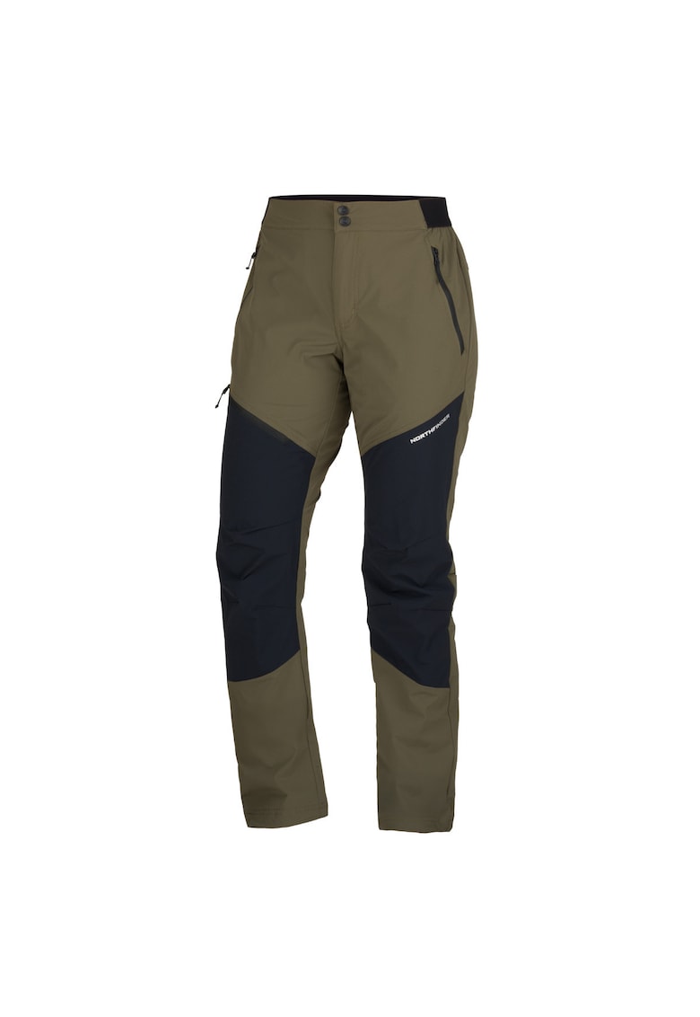 Pantaloni stretch si usori de trekking pentru barbati Fiorenzo manual - Verde/Negru