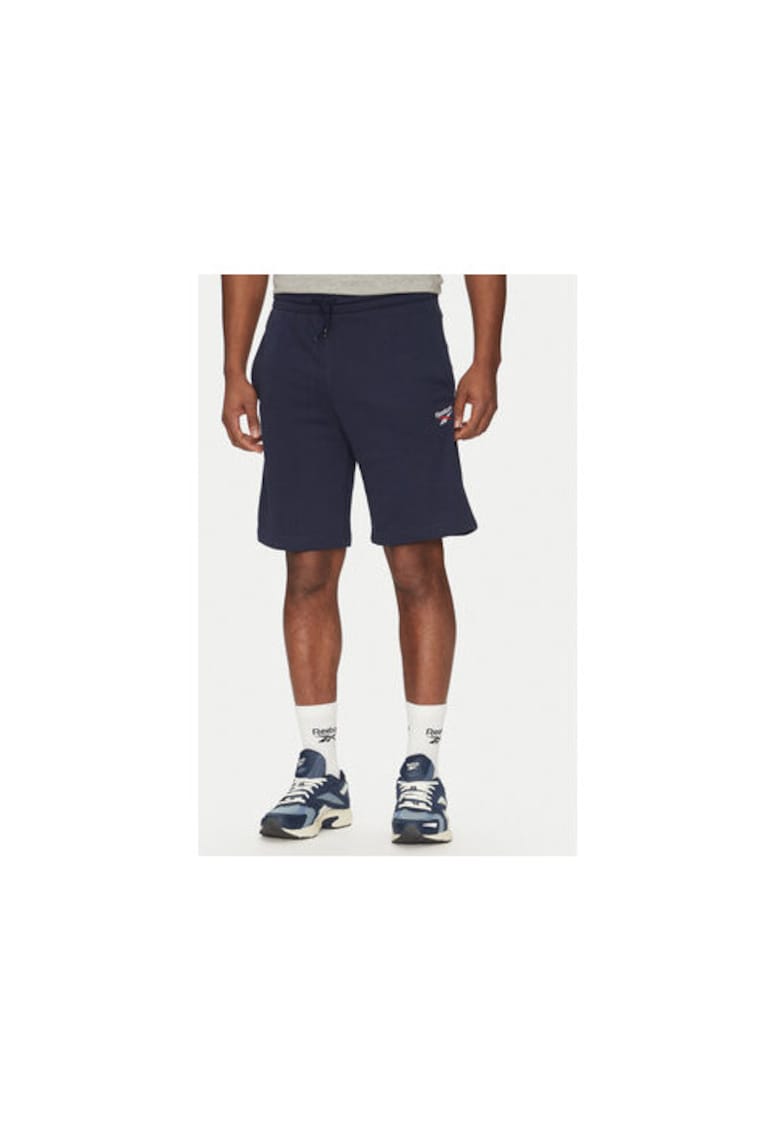 Pantaloni scurti sport barbati 100217147 - Bumbac/Poliester - Bleumarin - Bleumarin